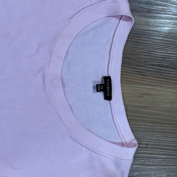 Talbots Light Pink Knit Blouse - Picture 3 of 5
